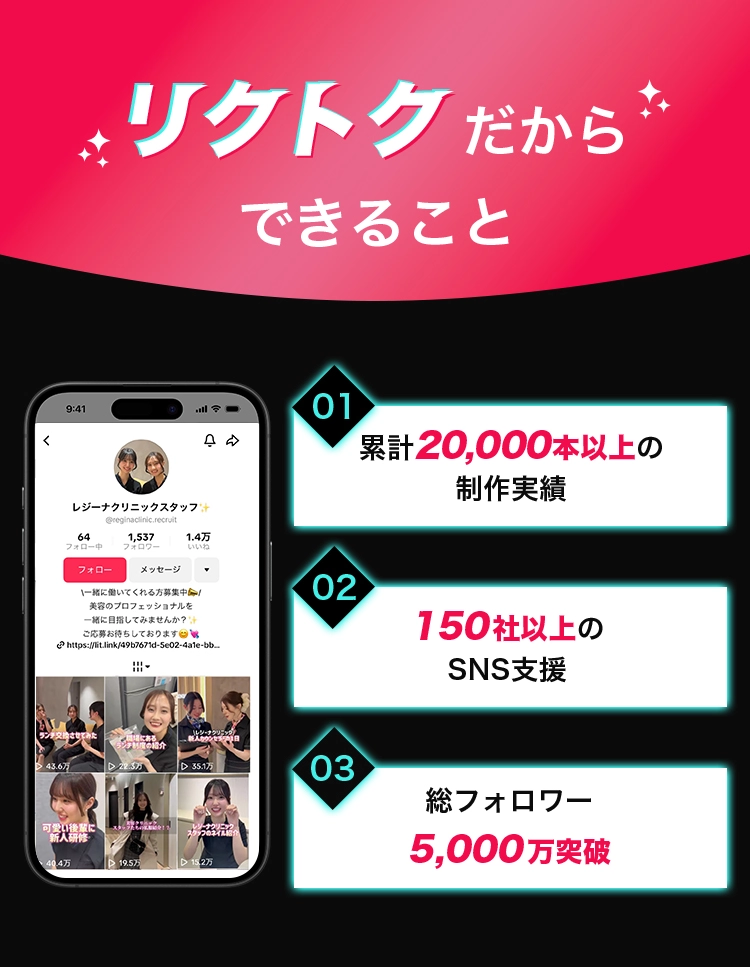 リクトクだからできること